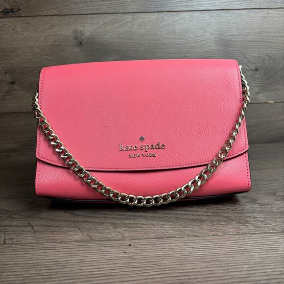 Kate Spade Carson Convertible Crossbody Bag Handbag Dark Watermelon Gelato - Picture 3 of 10